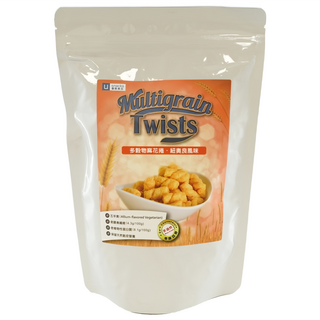 優穀美身 多穀物麻花捲, 紐奧良風味, 富含膳食纖維, 天然烘烤無添加, 五辛素 120g, 1包