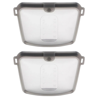 sillymann 100%鉑金矽膠密封袋 1000ml -40~250°C, 大(L), 1入, 2個