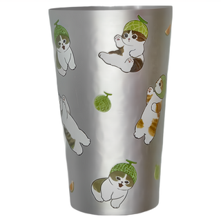 mofusand 貓福珊迪 輕量鋁杯, 哈密瓜貓, 1個