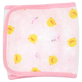 PiYOPiYO 黃色小鴨 夏季色紗印花小肚圍, 薄紗材質，純棉設計，吸濕透氣佳, 顏色隨機