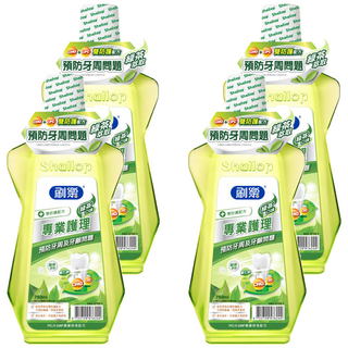 Shallop 刷樂 專業護理漱口水 綠茶口味, 750ml, 4瓶