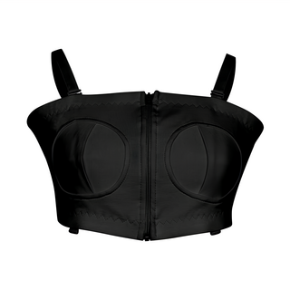 haakaa 免手持擠乳內衣 92%尼龍+8%彈性纖維 柔軟舒適, L, 黑色