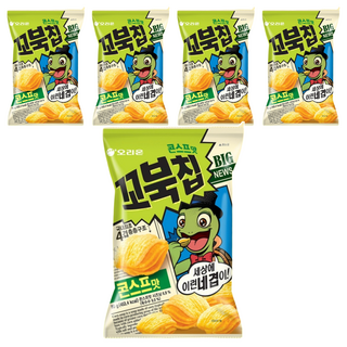 ORION 好麗友 烏龜玉米脆片 玉米濃湯口味, 80g, 5包