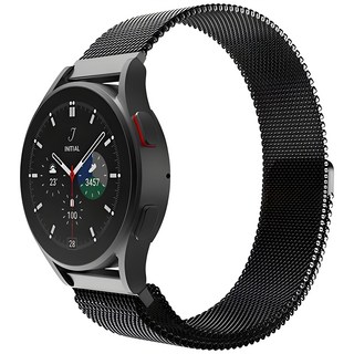 Sinjimoru Galaxy Watch 米蘭尼斯錶帶, 黑色, 1個