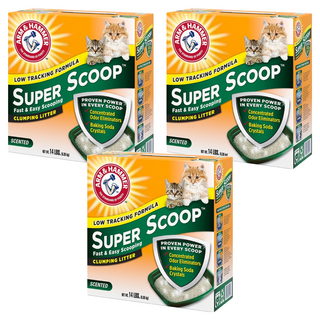 ARM&HAMMER 超凝結貓砂 低粉塵 添加小蘇打, 清香味, 6.35kg, 3盒