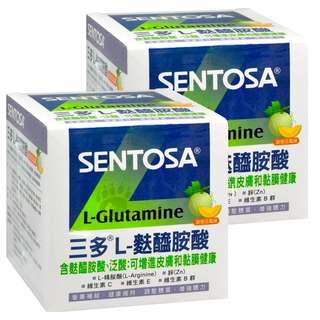 SENTOSA 三多 L-麩醯胺酸 哈密瓜風味，增進皮膚和黏膜健康，補充多種維生素, 15包, 15g, 2盒