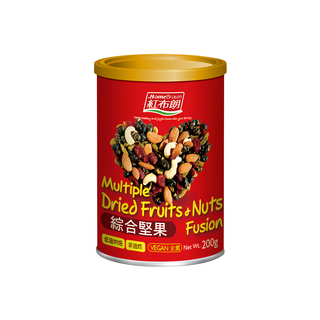 紅布朗 綜合堅果, 低溫烘焙, 無添加, 全素, 200g, 1罐