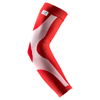 LP 激能壓縮護臂套 紅色 運動手臂護套 壓縮支撐 舒適透氣, S(20.3~24.2cm), 1個