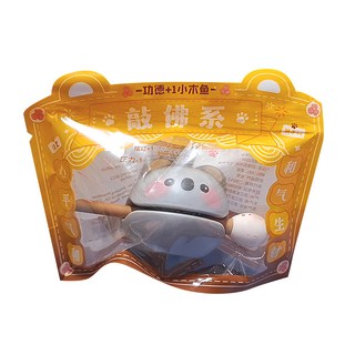 金興發 療癒小木魚功德，輕巧可愛，舒緩情緒，刺激聽覺發展，安全無毒材質，寶寶安心玩樂, 1個