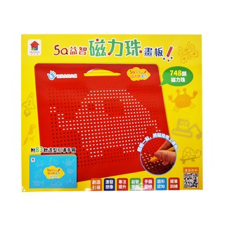双美生活文創 5Q益智磁力珠畫板, 1個