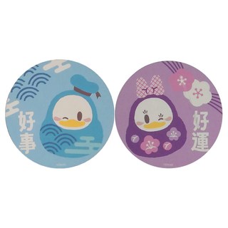 收納王妃 迪士尼 軟式珪藻土杯墊 2件組, 顏色隨機, 1組