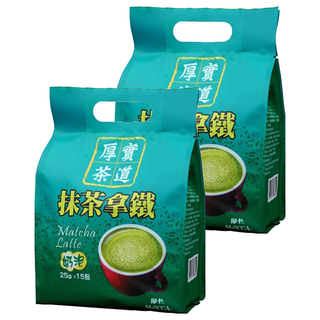 MOCCA 摩卡 厚實茶道 抹茶拿鐵, 25g, 15包, 2袋