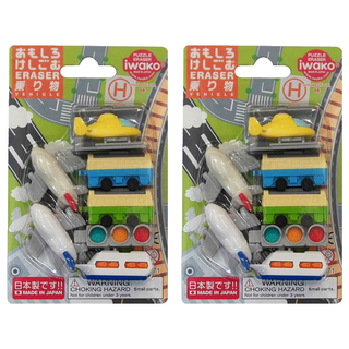 Iwako 造型橡皮擦 交通工具 Set, 2盒