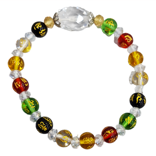 五行瑪瑙手鍊/白水晶球套組, 白琉璃水晶球, 1個