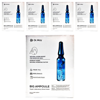 Dr.May 美博士 專業級大安瓶補水面膜 敏感肌適用 含FRSAB專利成分, 4片, 5盒