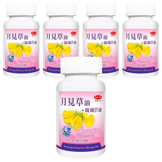 good Life 得意人生 琉璃苣月見草油, 60顆, 5罐