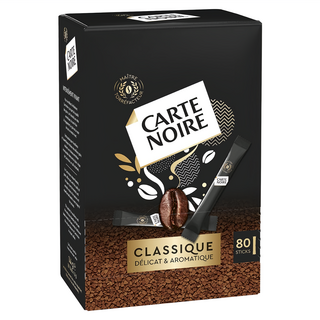 CARTE NOIRE 經典黑卡咖啡 100%阿拉比卡咖啡豆製成, 1.8g, 80條, 1盒