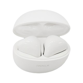 Iwalk 迷你鵝卵石 無線藍牙耳機 馬卡龍色系 新一代藍牙5.2 22hr音樂續航, BTA006, 白色