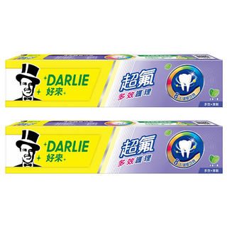 DARLIE 好來 超氟多效護理牙膏 持久清新 8效健齒, 180g, 2條