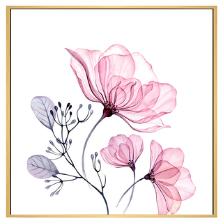 Boluo 菠蘿選畫所 花香粉調 掛畫 40 x 40cm 木色外框