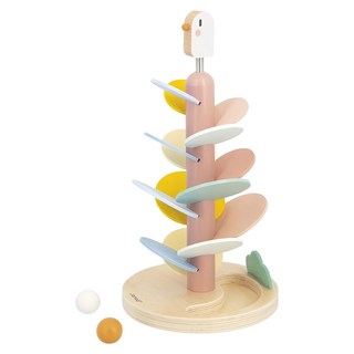 Janod 北歐簡約木玩具 滑落葉子的雨滴, 激發視覺聽覺發展, 安全無毒認證, 1組