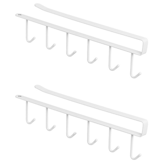 comet 衣櫥層板掛鉤架, 2個, 白色