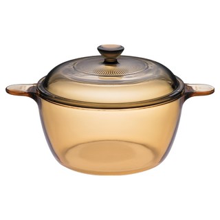 Corelle Brands 康寧餐具 Visions 晶彩透明鍋 1.5L, 18.5cm, 黃色, 1個