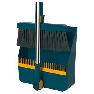 站立式掃把組 C367 摺疊款 橘/藍色 含掃把 畚箕, 摺疊款撞色藍色, 1個