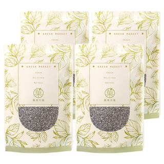 GreenMarket 菓青市集 輕纖奇亞籽, 4包, 500g