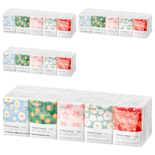 Tamsaa 三層紙巾隨身包 10張, 4袋, 10包