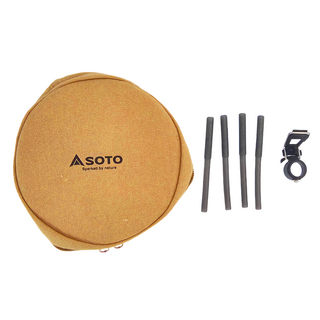 SOTO 蜘蛛爐專用點火組 收納包15 x 5.5cm + 點火槓桿22 x 4 x4cm + 止滑套0.8 x 9cm, ST-3104CS, 1組