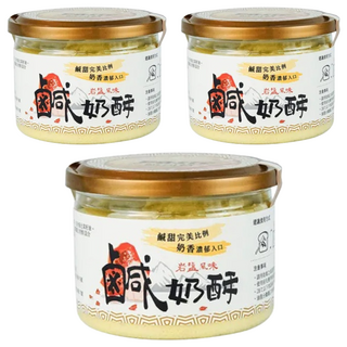 FUFANN 福汎 焙司特 鹹奶酥, 鹹甜完美比例 奶香濃郁入口 岩鹽風味, 220g, 3罐