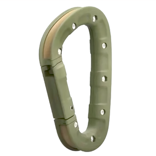 DAIICHI SEIKO 掛底拔線器 路亞釣魚 Carabiner Kitter 防滑橡膠D形環, 軍綠, 1個