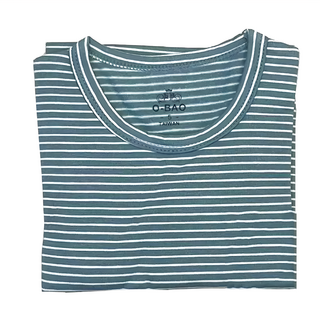 愛北鼻 mit台灣製兒童發熱衣 豆綠條紋【寬條系列】發熱保暖、舒適透氣，台灣製造品質保證, 9號, 藍色條紋