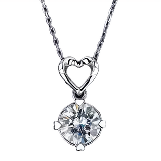 CF Diamond 項鍊 莫桑鑽 (天然碳化矽晶體) S925純銀