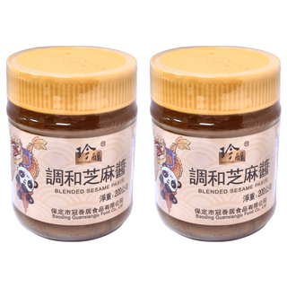 珍醇 調和芝麻醬 200g - 香醇濃郁 拌麵、沾醬、涼拌菜皆宜, 2罐