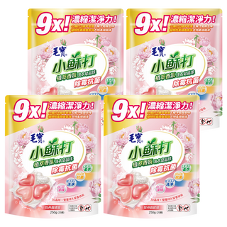 毛寶 小蘇打植萃香氛洗衣皂晶球, 牡丹與琥珀香氛 25顆/袋, 4袋