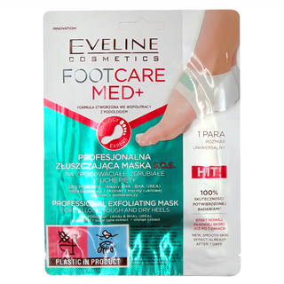 Eve Cos 足部護理 MED+ 強效去角質嫩足膜，適用於粗糙乾燥的腳後跟, 1組