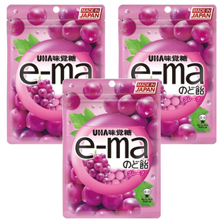 e-ma UHA 味覺糖 葡萄味, 50g, 3包