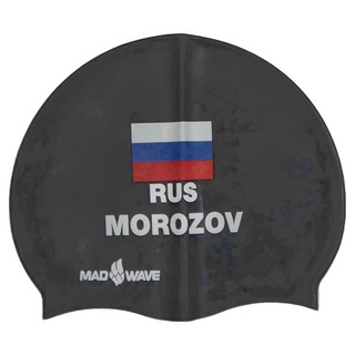 MAD WAVE 矽膠泳帽 M0557 23 0 01W, FREE(單一尺寸), 黑色, 1個