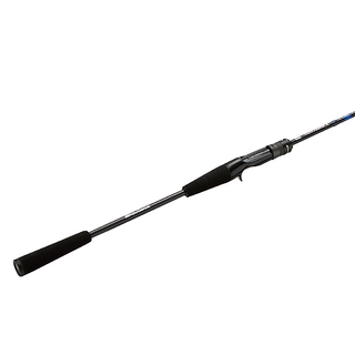 Abu Garcia 2024 SALTYFIGHTER X IKAMETAL 手持透抽竿 SXIC-652HS-SP 藍黑色, 195cm