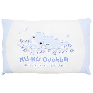 KU.KU Duckbill 酷咕鴨 俏皮初生枕 特級親水性處理 透氣舒適 柔軟, 23 x 35cm, 藍色, 1個