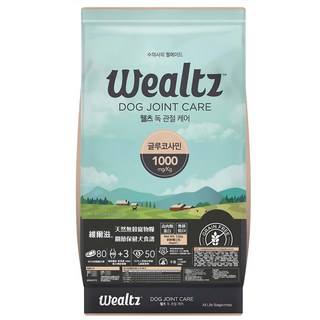 ｗealtz 維爾滋 犬用 關節保健無穀乾糧, 強化骨骼/關節, 2.1kg, 1包, 新鮮去骨雞肉+脫水雞肉
