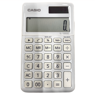 CASIO 卡西歐 計算機, SL-1000SC-WE, 1個