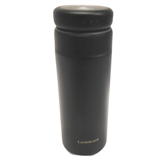 LocknLock 樂扣樂扣 立立推蓋保溫杯 LHC3289 390g, 黑色, 350ml, 1個