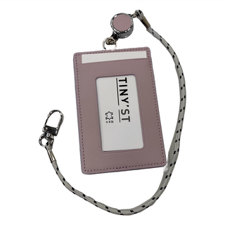 Raymay 藤井 優質極簡繩帶捲軸車票套, 淺紫, 約30cm