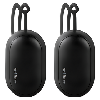 aibo 二合一磁吸分離式 暖手寶/暖蛋 三檔調溫 2個, 沉穩黑, USB-24N-HW200