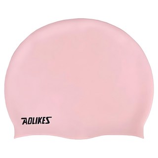 AOLIKES 奧力克斯 成人泳帽 YM-5010 粉色 均碼 舒適貼合 游泳必備, 1個