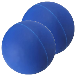 SUCCESS 成功 筋膜放鬆按摩球，天然橡膠，安全無毒，實心不易變形，硬度60度, 藍色, 2個