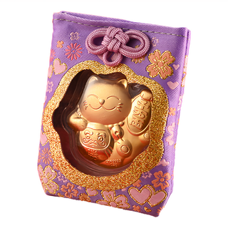 五款貓御守 愛情御守, 粉紫色, 1個